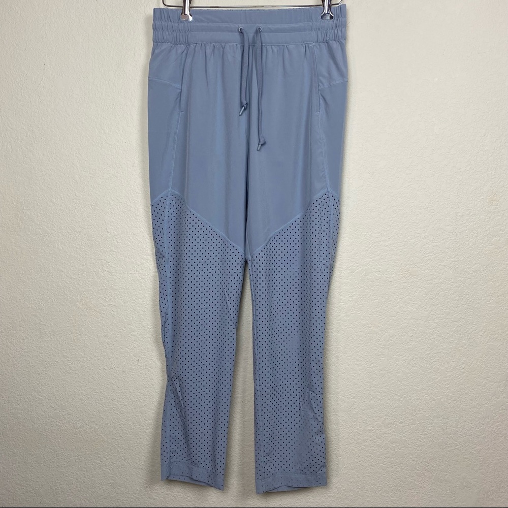 Zella Grey jogger workout lounge drawstring mesh Botton size Medium